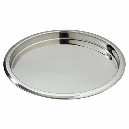 COMIDA Border Stainless Steel Serving Tray, Hammered CO3359697